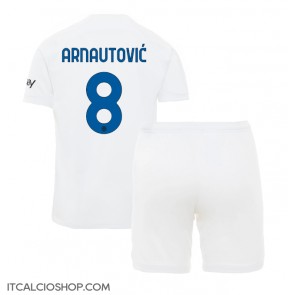 Inter Milan Marko Arnautovic #8 Seconda Maglia Bambino 2023-24 Manica Corta (+ Pantaloni corti)